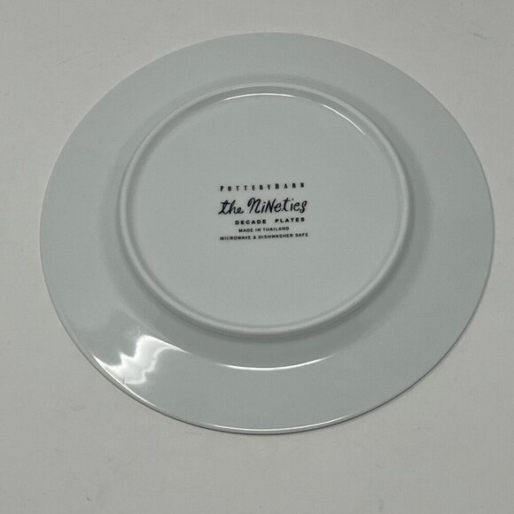 Pottery Barn Decades Millennium plate salad dessert "The Nineties" - Picture 2 of 2